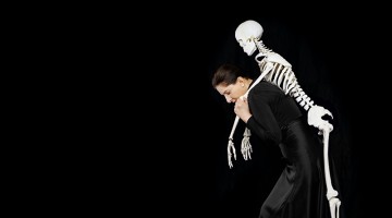 Carrying the Skeleton (2008) C- Print, Courtesy Marina Abramovic and Sean Kelly Gallery New York