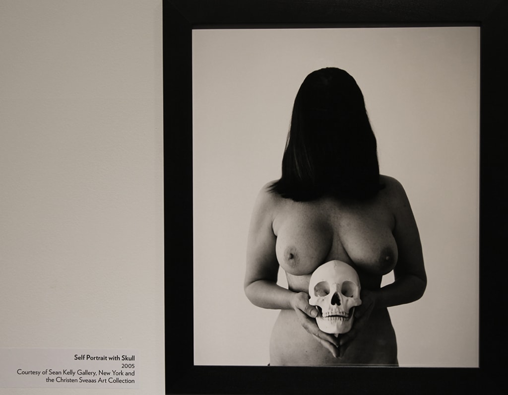Self Portrait with Skull (2004) presented at Entering the Other Side Photo: Jan F. Lindsø, Black Forest Magazine